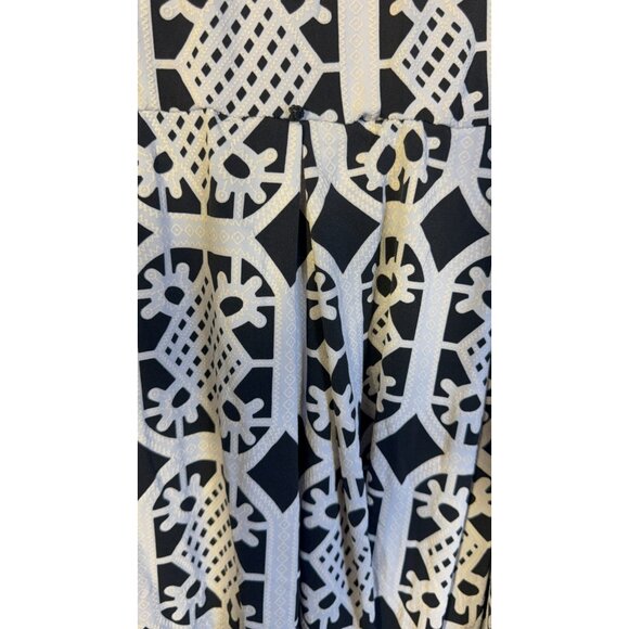 Tiana B Womens Size 18 1X Fit & Flare Dress Black White Classic Romantic Indie - Picture 5 of 5